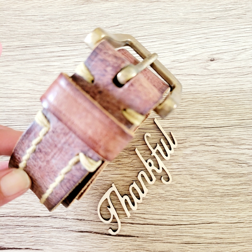 Timberland oiled whipstich belt size 36